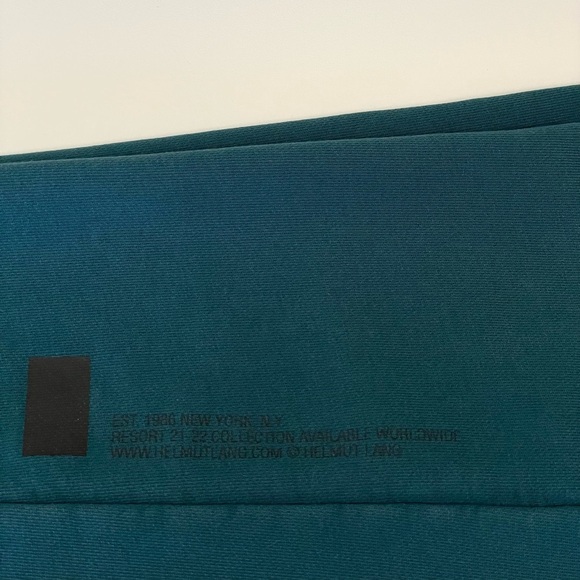 Helmut Lang Slim Logo Jogger Pant Drawstring Sweatpants Neptune Teal Small - Picture 14 of 16